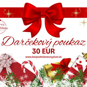 🎄 Darčekový poukaz v hodnote 30 € – Vianočné vydanie 🎁