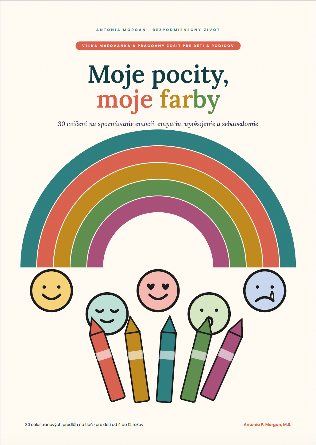 MOJE POCITY, MOJE FARBY – Pracovný zošit a maľovanka o emóciách pre deti od 4 do 12 rokov/Pdf format