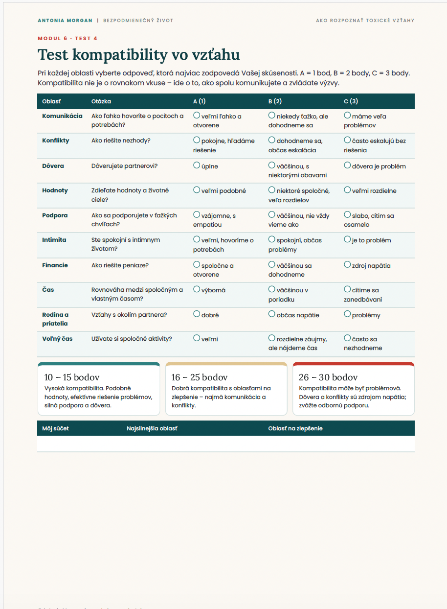 AKO ROZPOZNAŤ TOXICKÉ VZŤAHY: Trauma-informovaný pracovný zošit o manipulácii, traumatickom pute, hraniciach a návrate k sebe/ PDF Formát – Obrázok 6